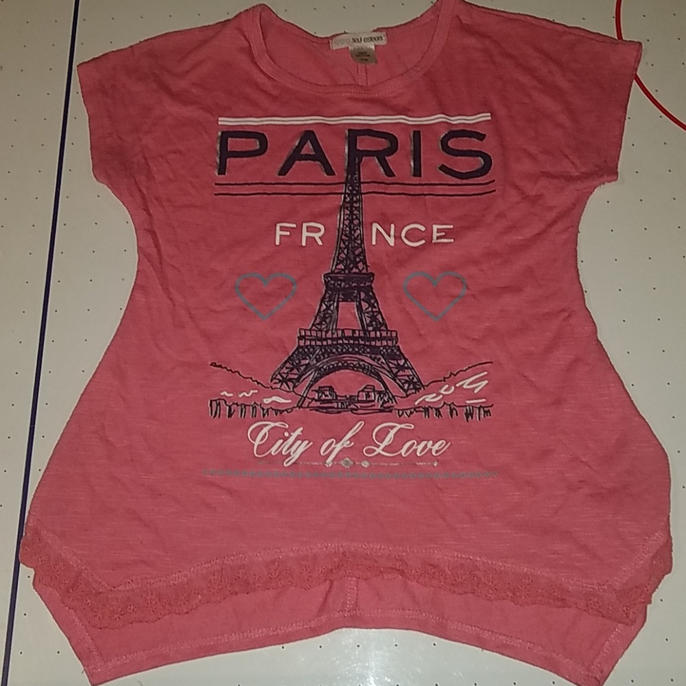 girls paris short sleeve top